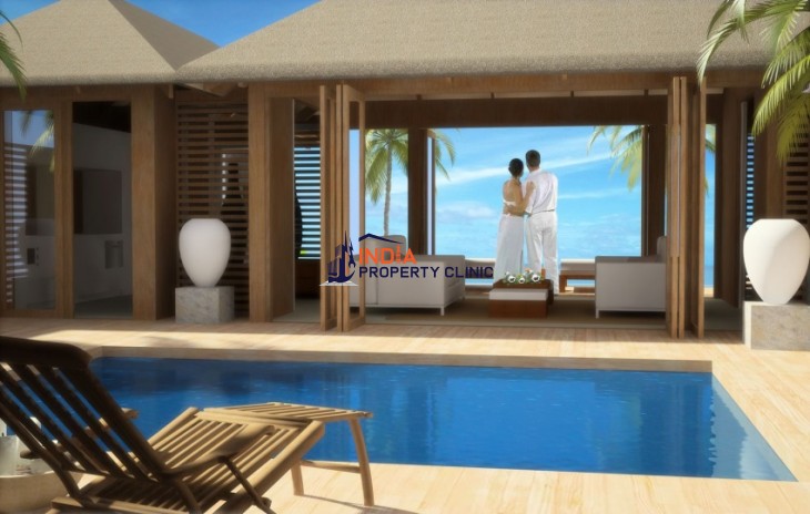 Grand Beachfront Pool Villa For Sale in Aitutaki